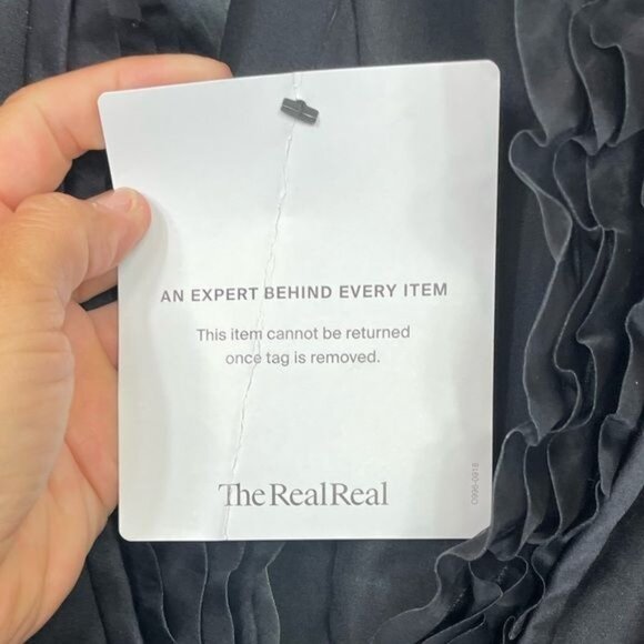 Valentino Hiver 2008 Black Evening Blazer Jacket Ruffled Neckline Satin Tie Sz 4 - Picture 5 of 10